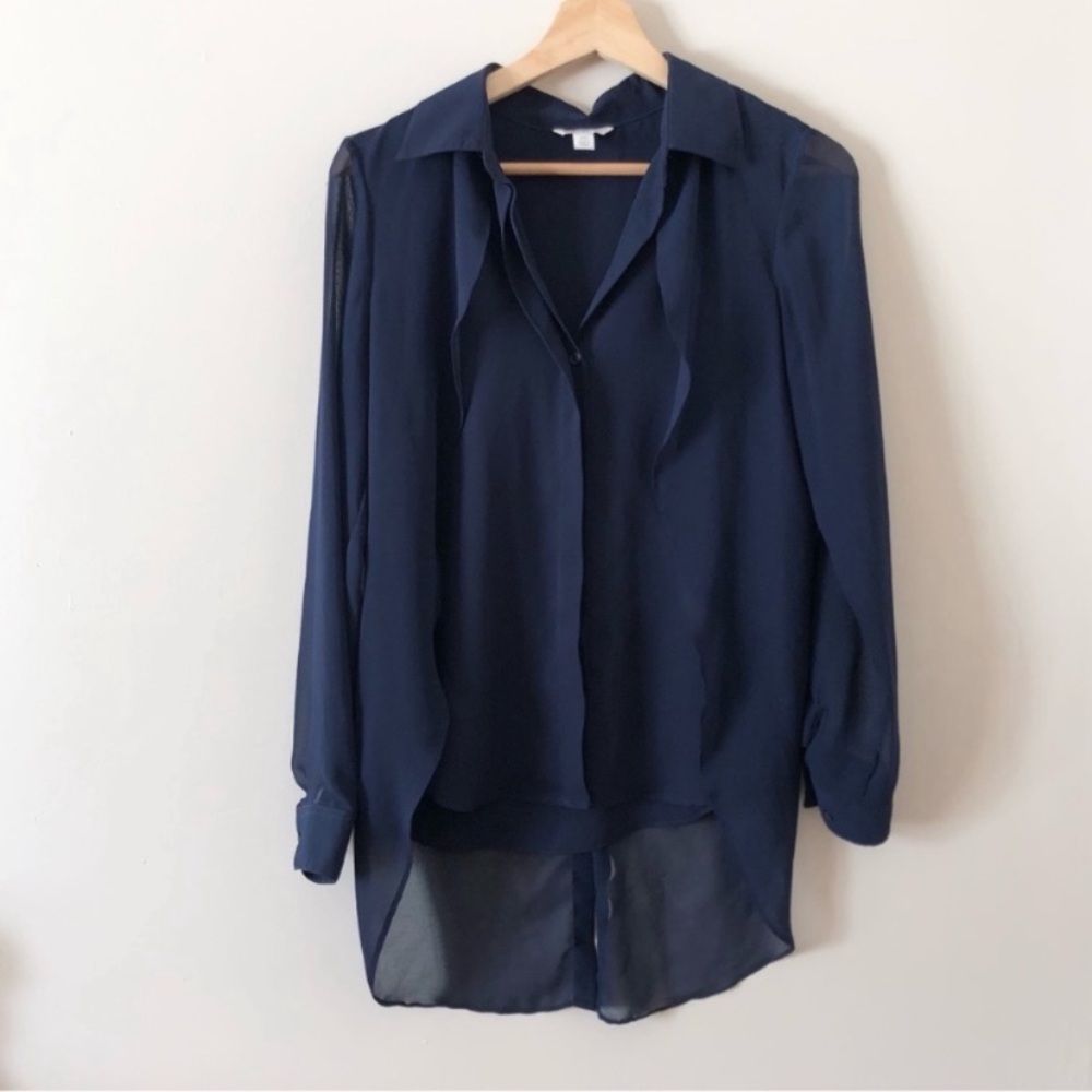 *LAST CHANCE* Cato • Navy Blue Button Up Top